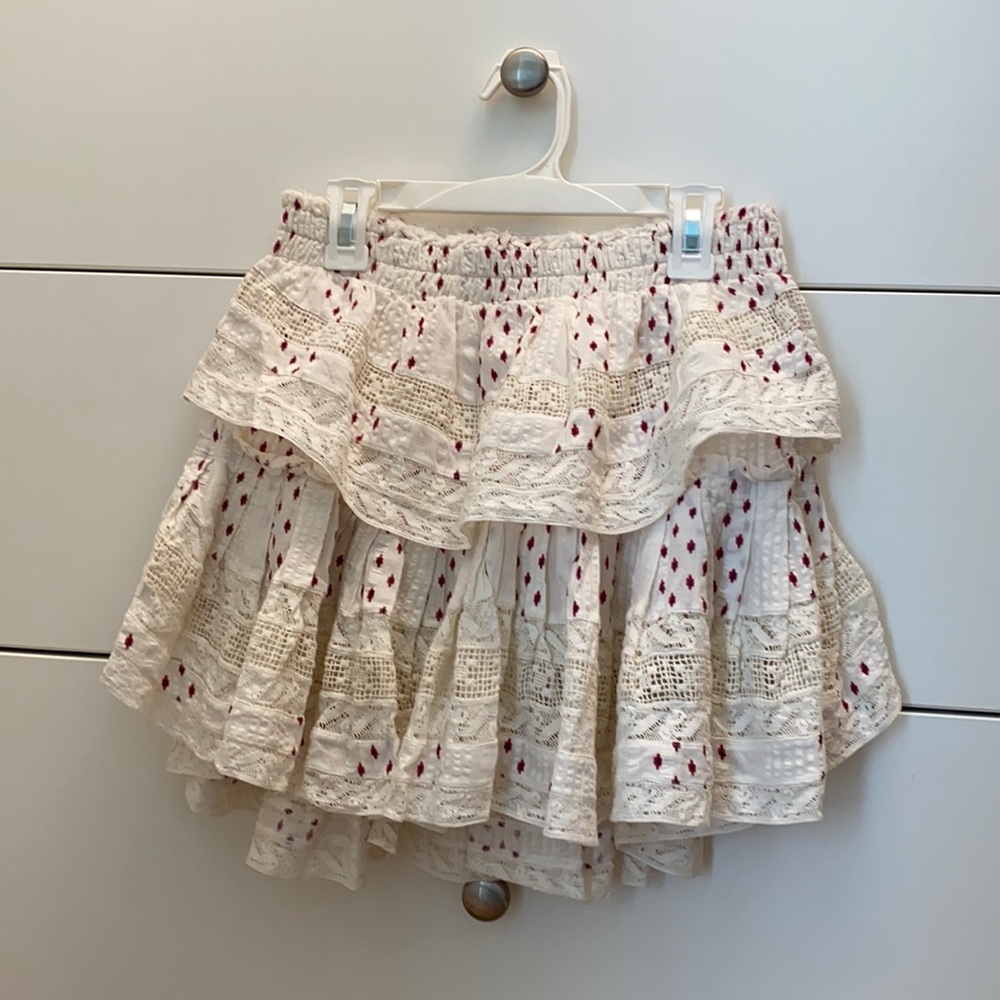 Loveshackfancy ruffle mini skirt